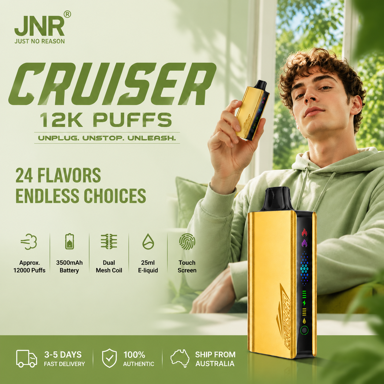 JNR Cruiser 12K |SAME PRODUCT 2pcs FREE SHIPPING
